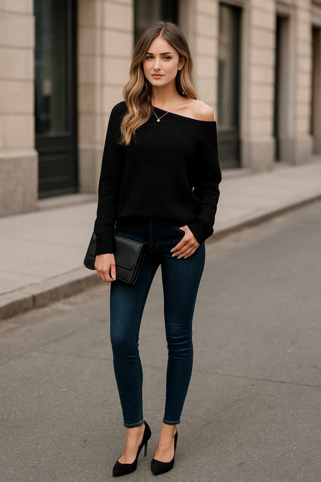 Sofia - Maglione Maniche Lunghe Casual